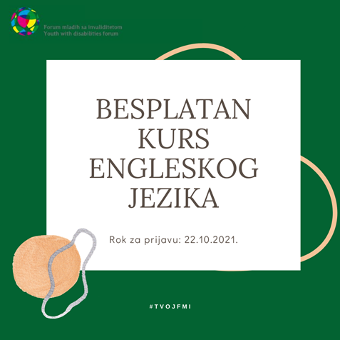 Besplatan kurs engleskog za mlade s invaliditetom iz Beograda
