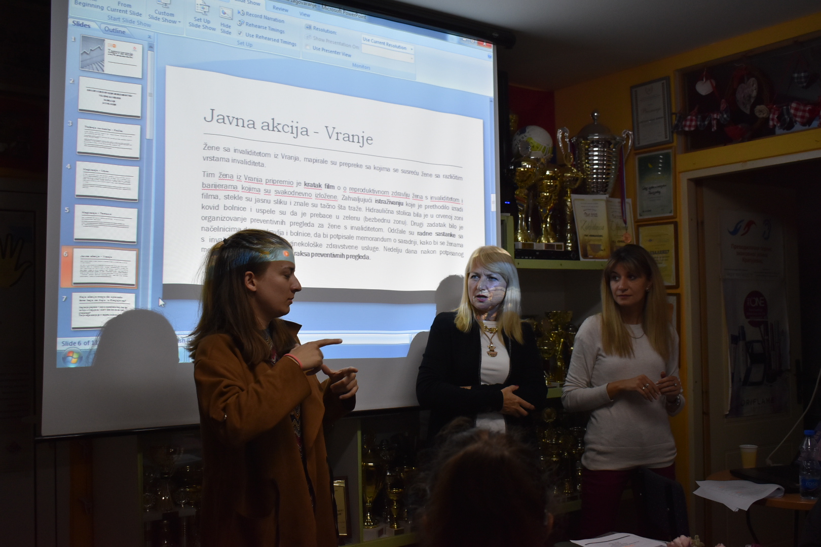 Training for Women that use Sign Language Held in Kragujevac