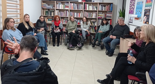 From right to left: Olivera Pejak Prokes, Olga Vrtunski, Dusko Medic, Jelena Zagorac, Jelena Radovic, Otilia Velisek Brasko, Dragana Markovic, Dragana Jankovic, Andjela Kaur, Sinisa Tucic,